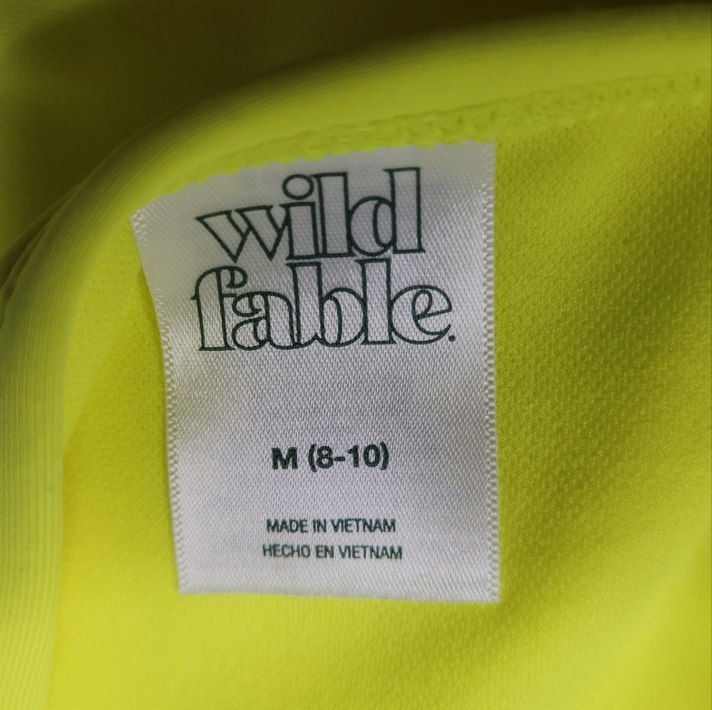 Women's Bright Yellow Bikini Top & Bottom With Beads - Wild Fable - M (8-10) - Picture 8 of 16